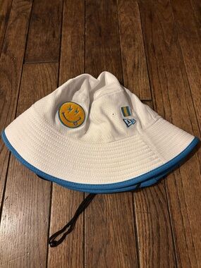 Los Angeles Chargers NFL Football New Era White Bucket Hat